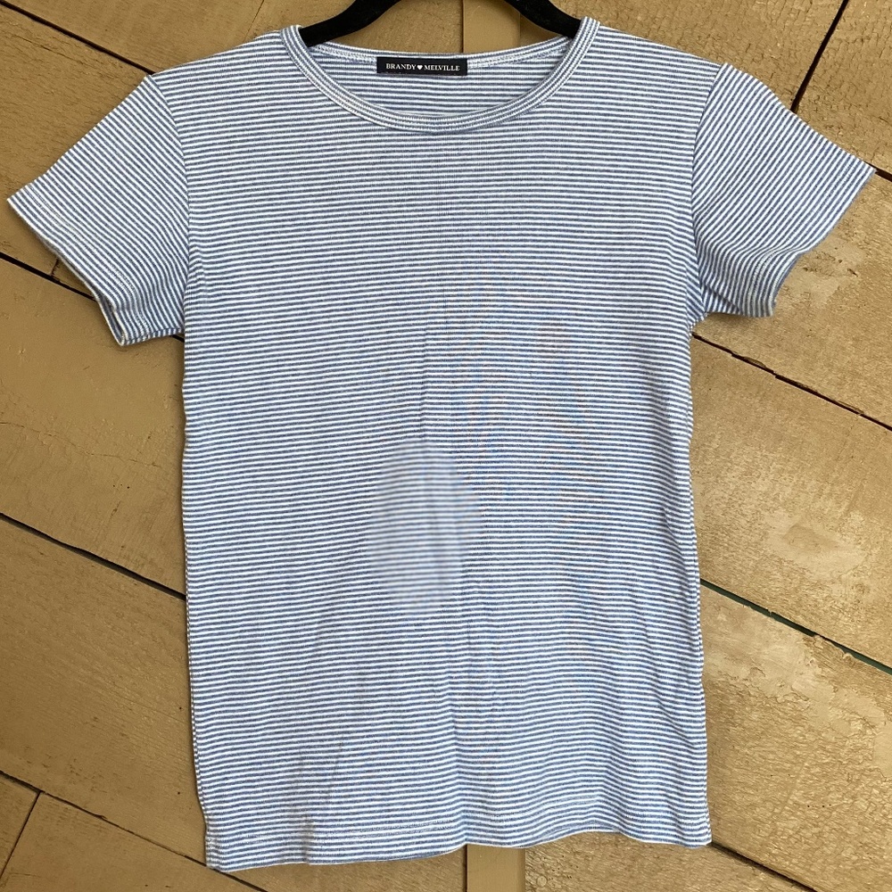Blue and White striped T-Shirt